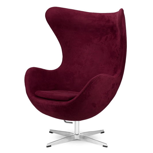 Krēsls Dot Design Treviso Jajo samta 85/113/76 cm bordo/hroms - N1 Home