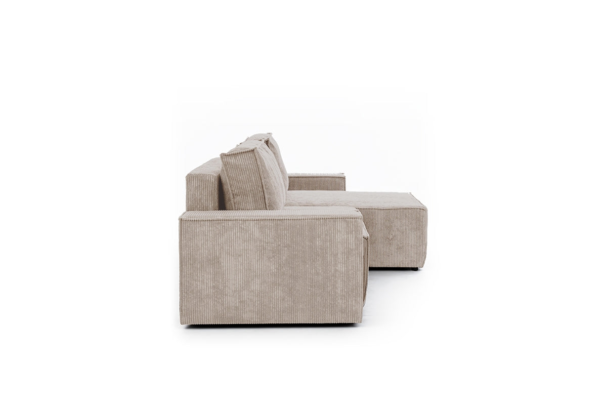 Dīvāns FIBI M labais stūris 283/90-77/144 cm bēšs - N1 Home