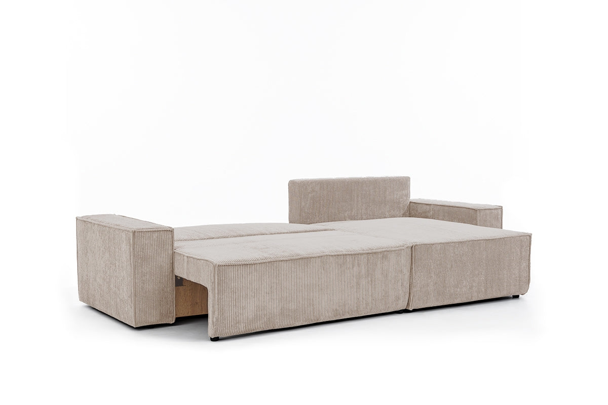 Dīvāns FIBI M labais stūris 283/90-77/144 cm bēšs - N1 Home
