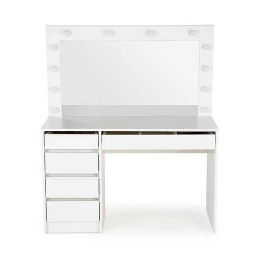 HLM balta konsole ar gaismu 120/55/140 cm - N1 Home