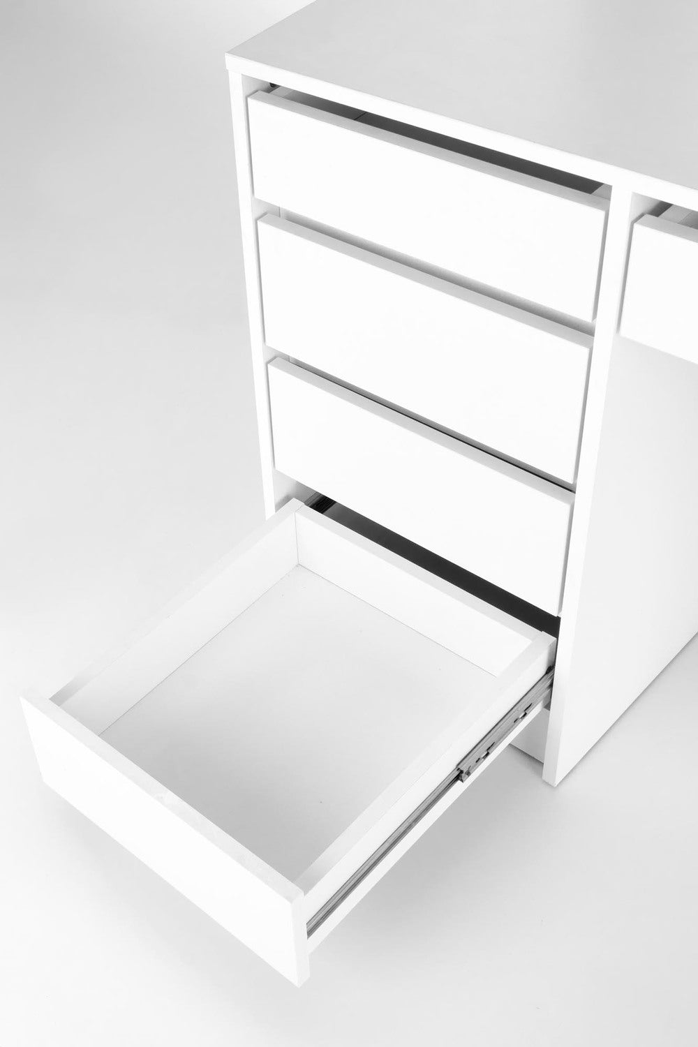 HLM balta konsole ar gaismu 120/55/140 cm - N1 Home