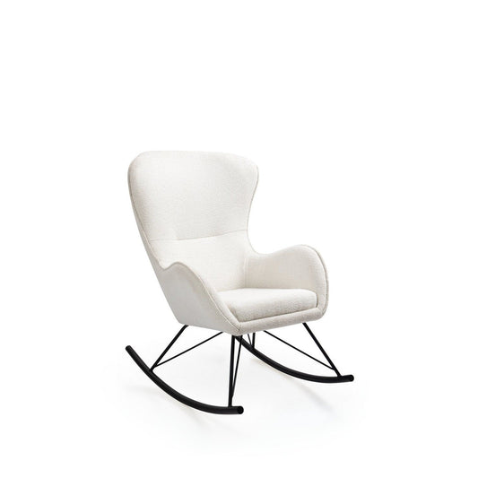 LI šūpuļkrēsls 72/100/106/46 cm balts/ melns - N1 Home