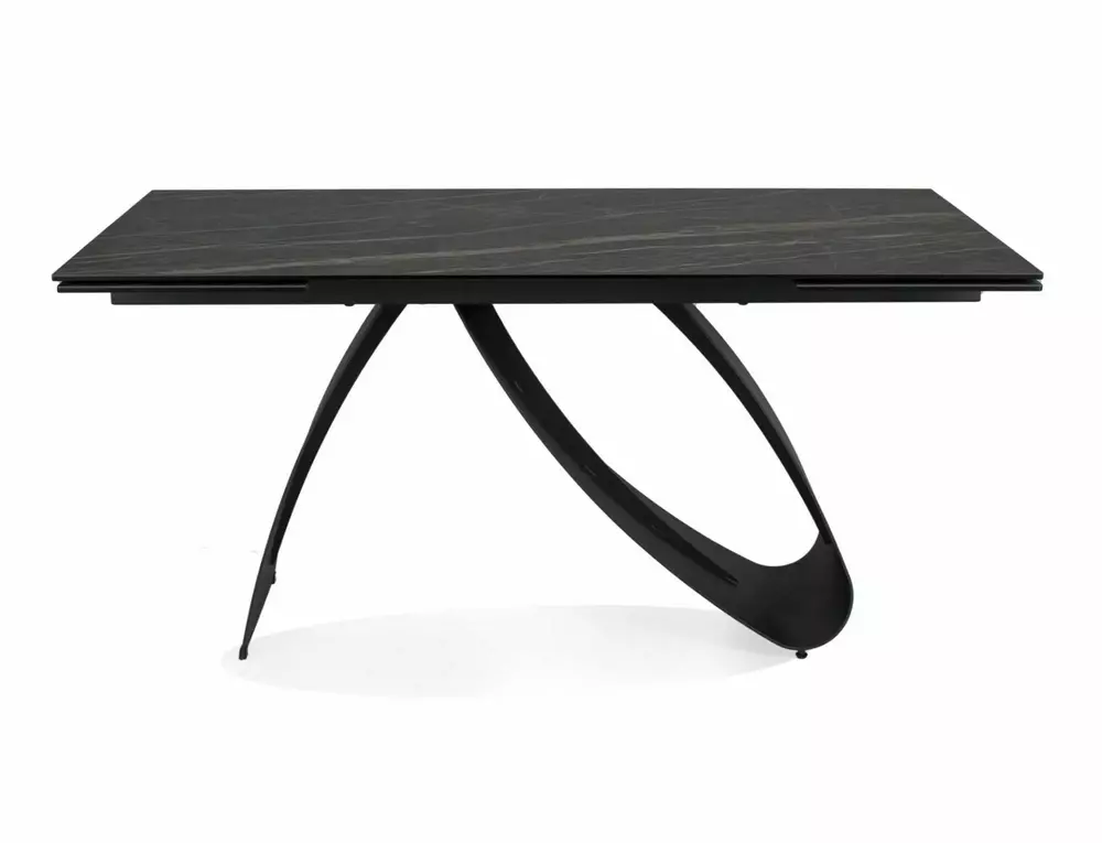 Galds KOSTO 76/90/160(240) cm melns - N1 Home