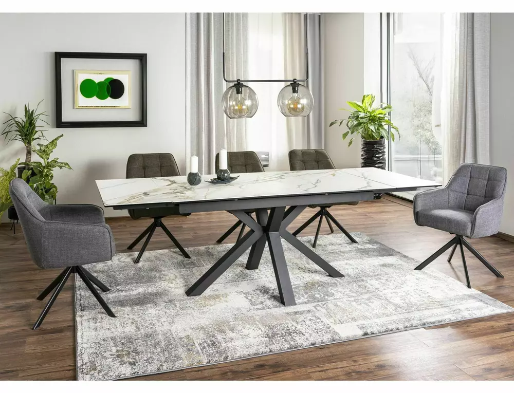 Galds GOLDI 76/90/160(240) cm balts - N1 Home