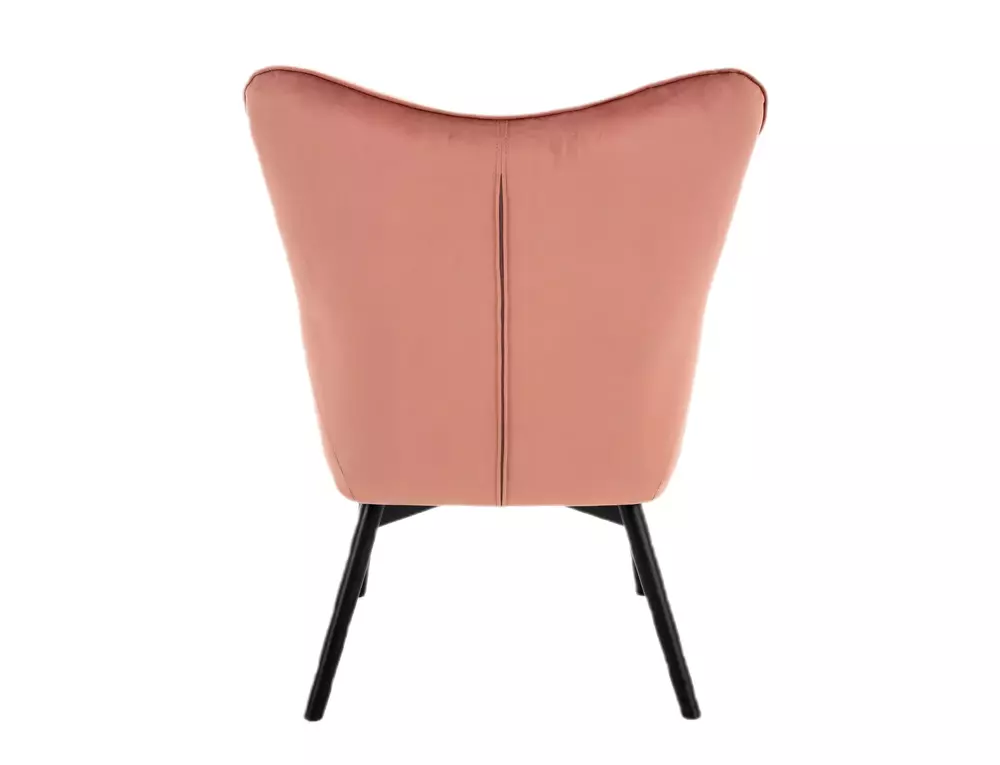 Krēsls VIK 46/52/99 cm antik rozā/melns - N1 Home