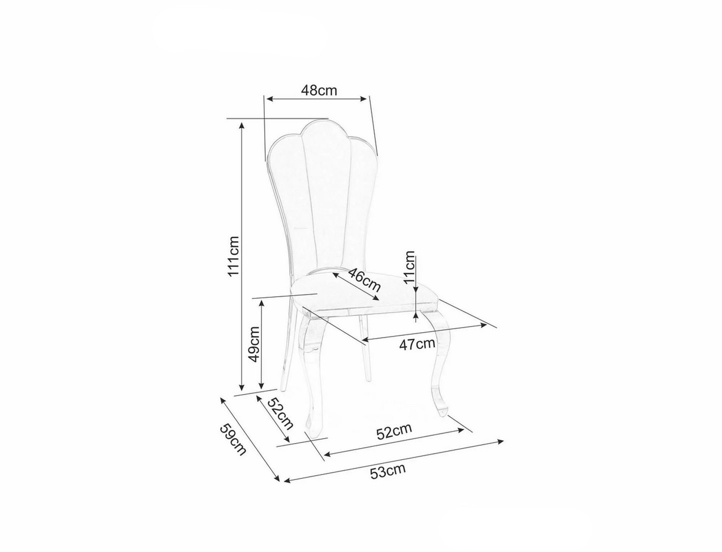 Krēsls GAMBIT I 46/49/42 melns - N1 Home