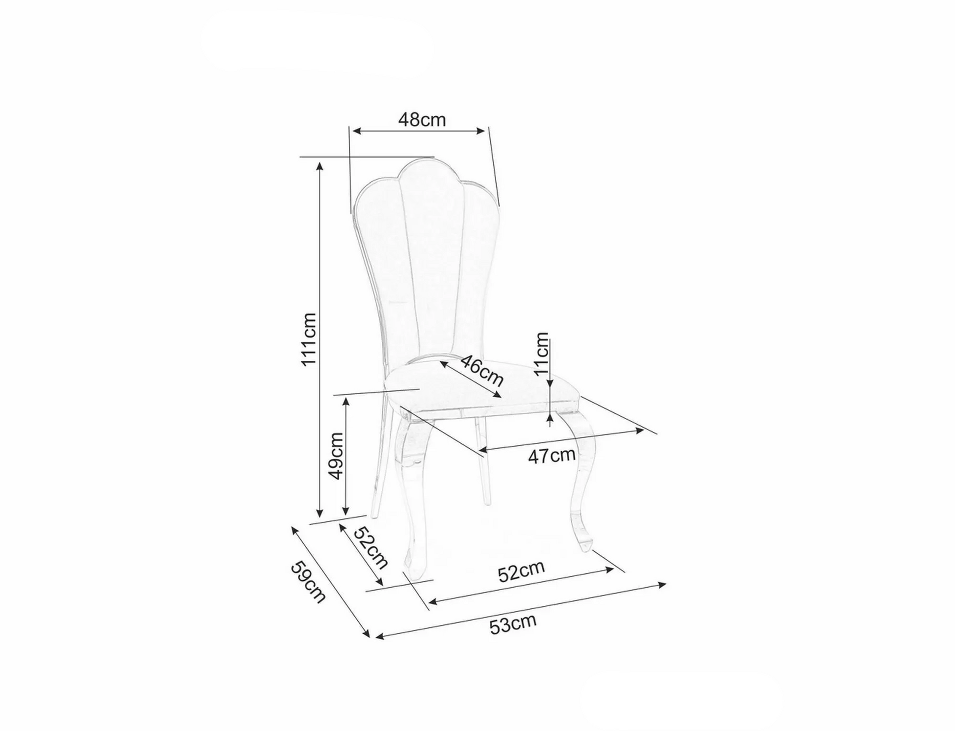 Krēsls GAMBIT I 46/49/42 melns - N1 Home
