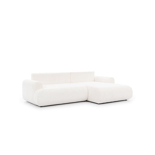 Dīvāns LOTA M bukle stūris 264/84/163 cm krēms - N1 Home