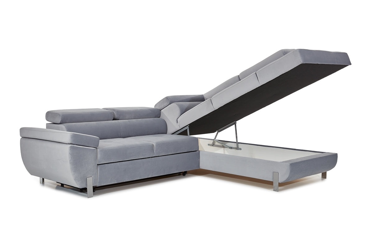 Dīvāns TOKYO MD 272/78-100/200 cm pelēks - N1 Home