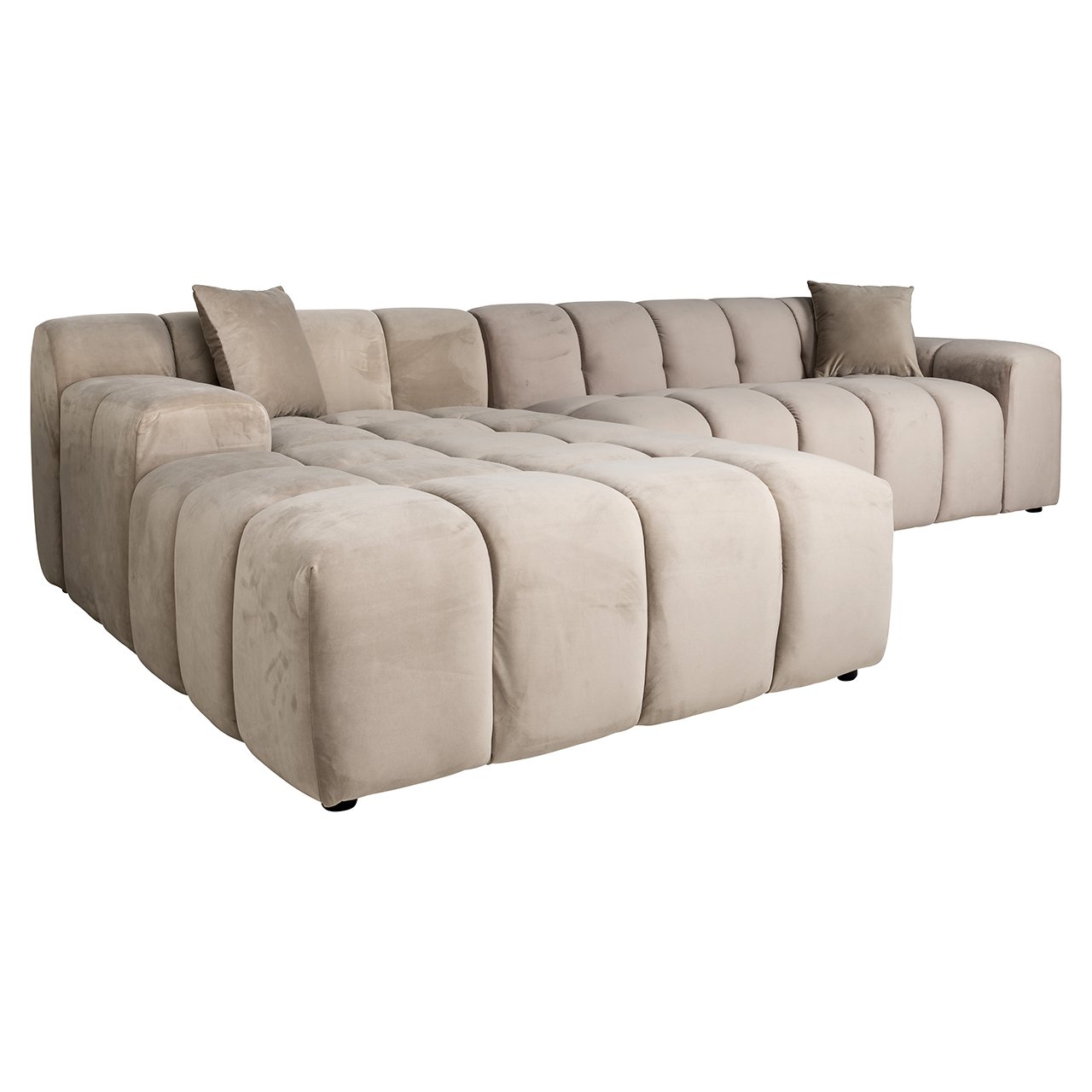 Dīvāns Cube Richmond Interiors 76/325/195 cm Quartz Khaki 903