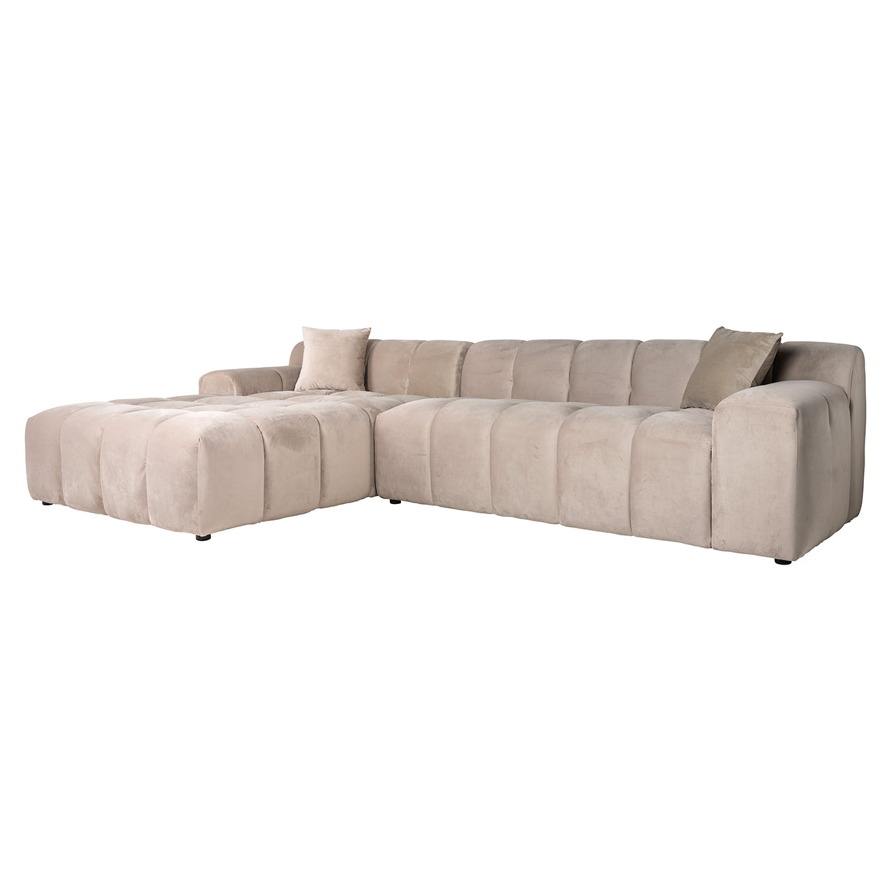 Dīvāns Cube Richmond Interiors 76/325/195 cm Quartz Khaki 903