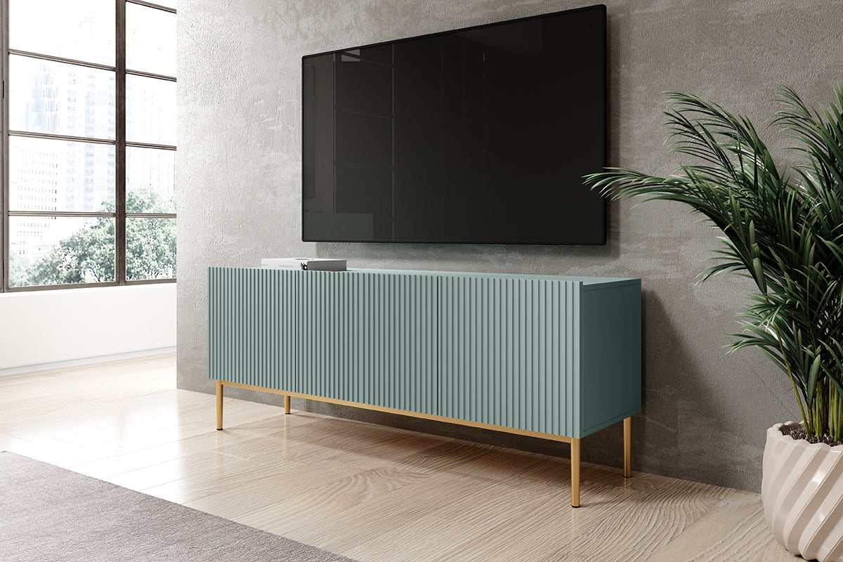 AUSTIN RTV kumode 150/53/45 zelts/ debesjums zils - N1 Home