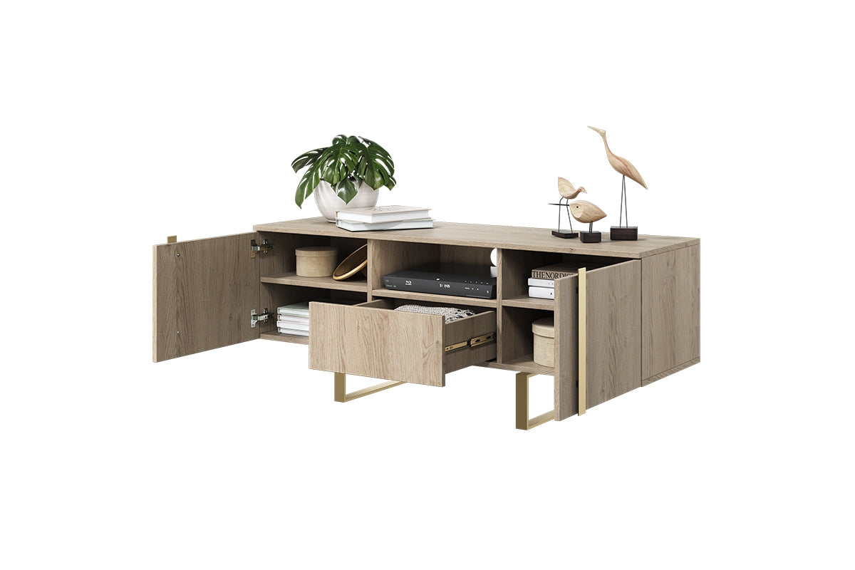 Kumode RTV VECA 150/57/45 zelts/ dabīgs - N1 Home