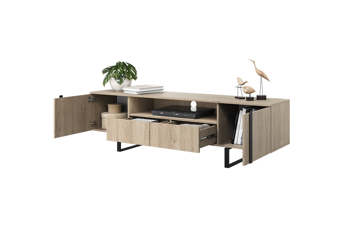Kumode RTV VECA 200/57/45 melns/ dabīgs - N1 Home