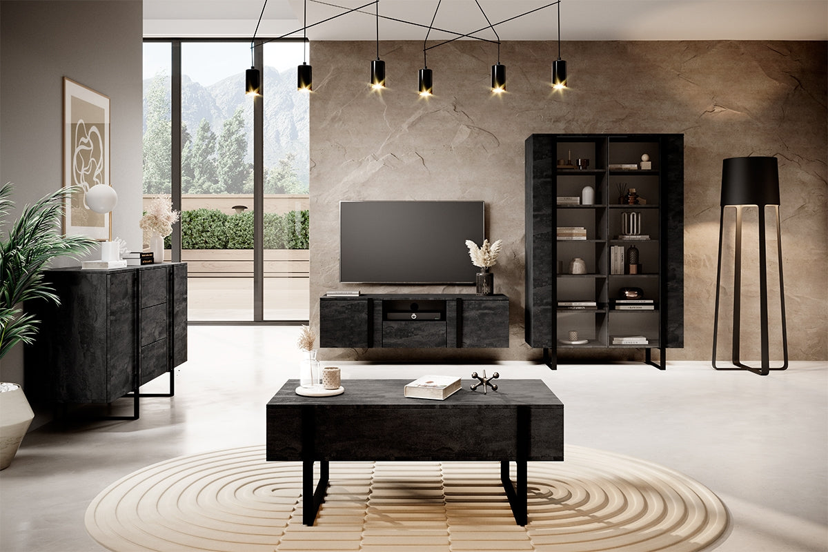 Kumode RTV VECA 150/40/45 melns/ ogļu - N1 Home