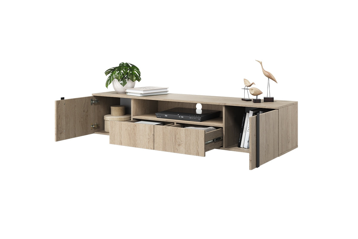Kumode RTV VECA 200/40/45 melns/ dabīgs - N1 Home