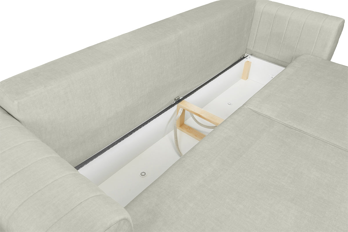 Dīvāns KOMO 250/73-90/100 cm gaiši pelēks - N1 Home
