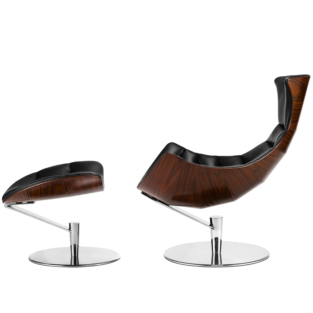 Krēsls Dot Design Vasto ar kāju balstu dabīga āda  73x99x52 cm - N1 Home