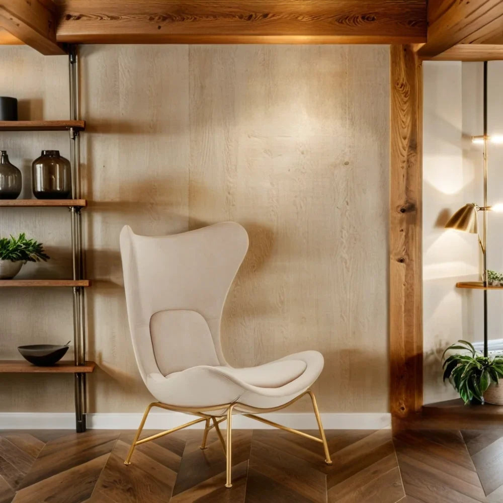 Krēsls Dot Design Varde samta bēšs 78x98x43 cm - N1 Home