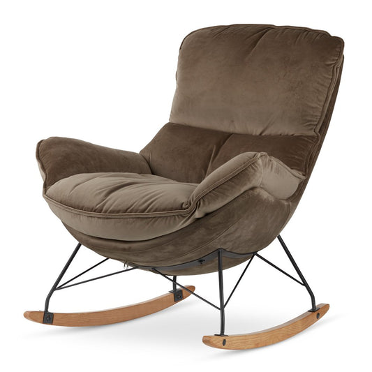 Krēsls Dot Design Berco samta 100 × 80 × 95 cm tumši bēšs - N1 Home