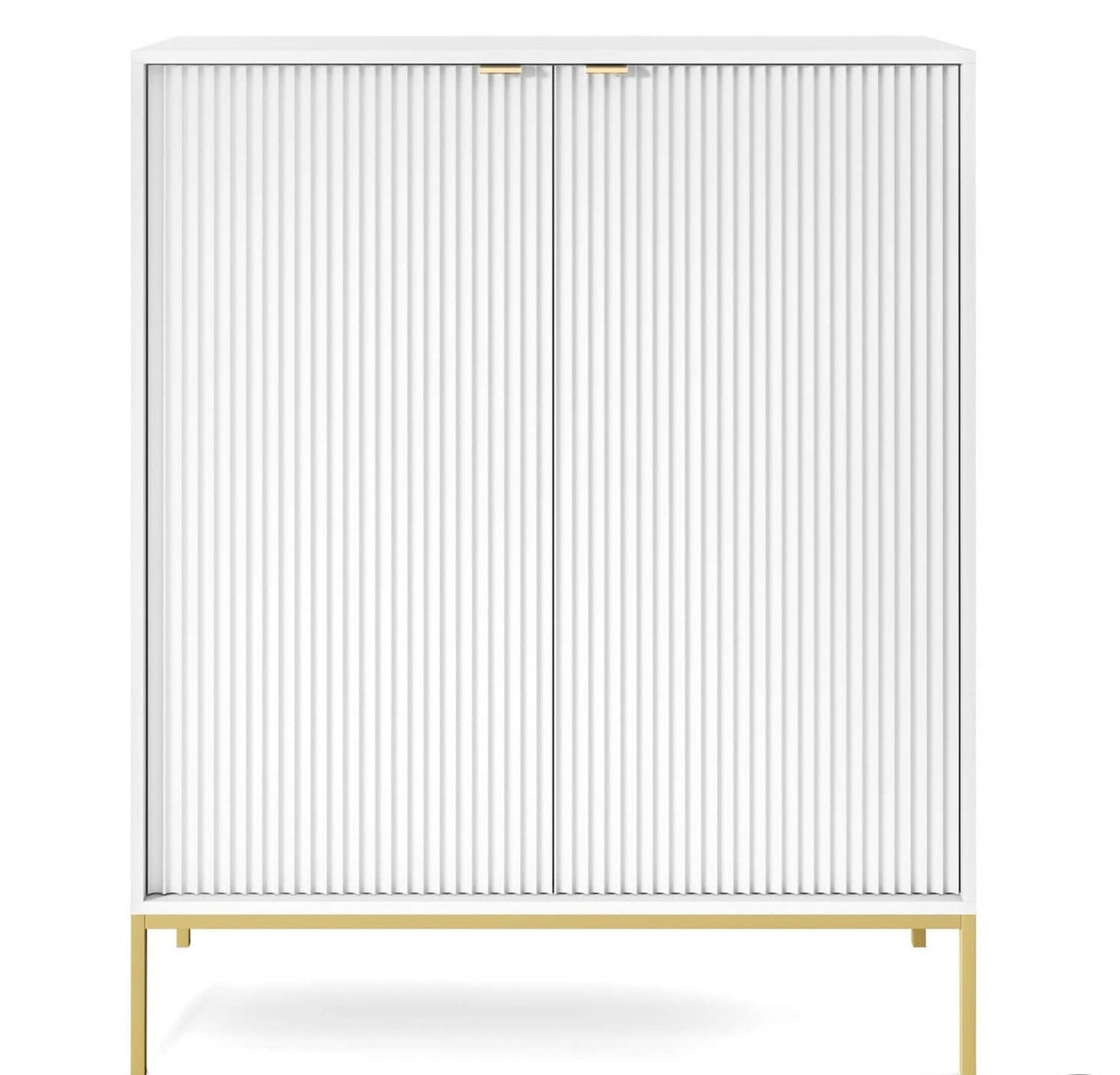 Kumode NV 104/125/39 cm balts/zelts - N1 Home