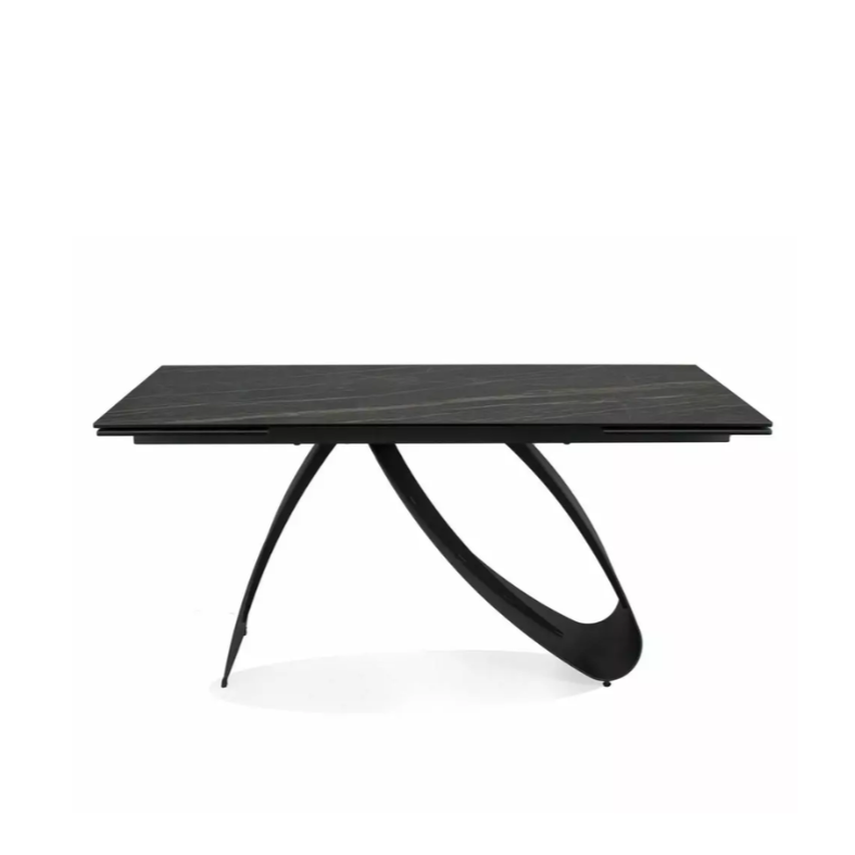 Galds KOSTO 76/90/160(240) cm melns - N1 Home