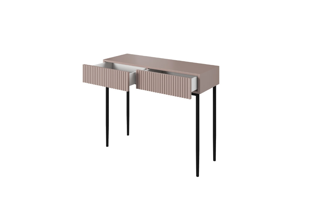 AUSTIN rakstāmgalds/konsole 100/82/41 antik rozā/melnas kājas - N1 Home