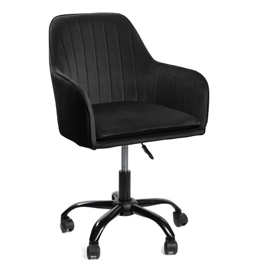 TEILL velūra grozāmais krēsls melns 55x54,5x80-90cm - N1 Home