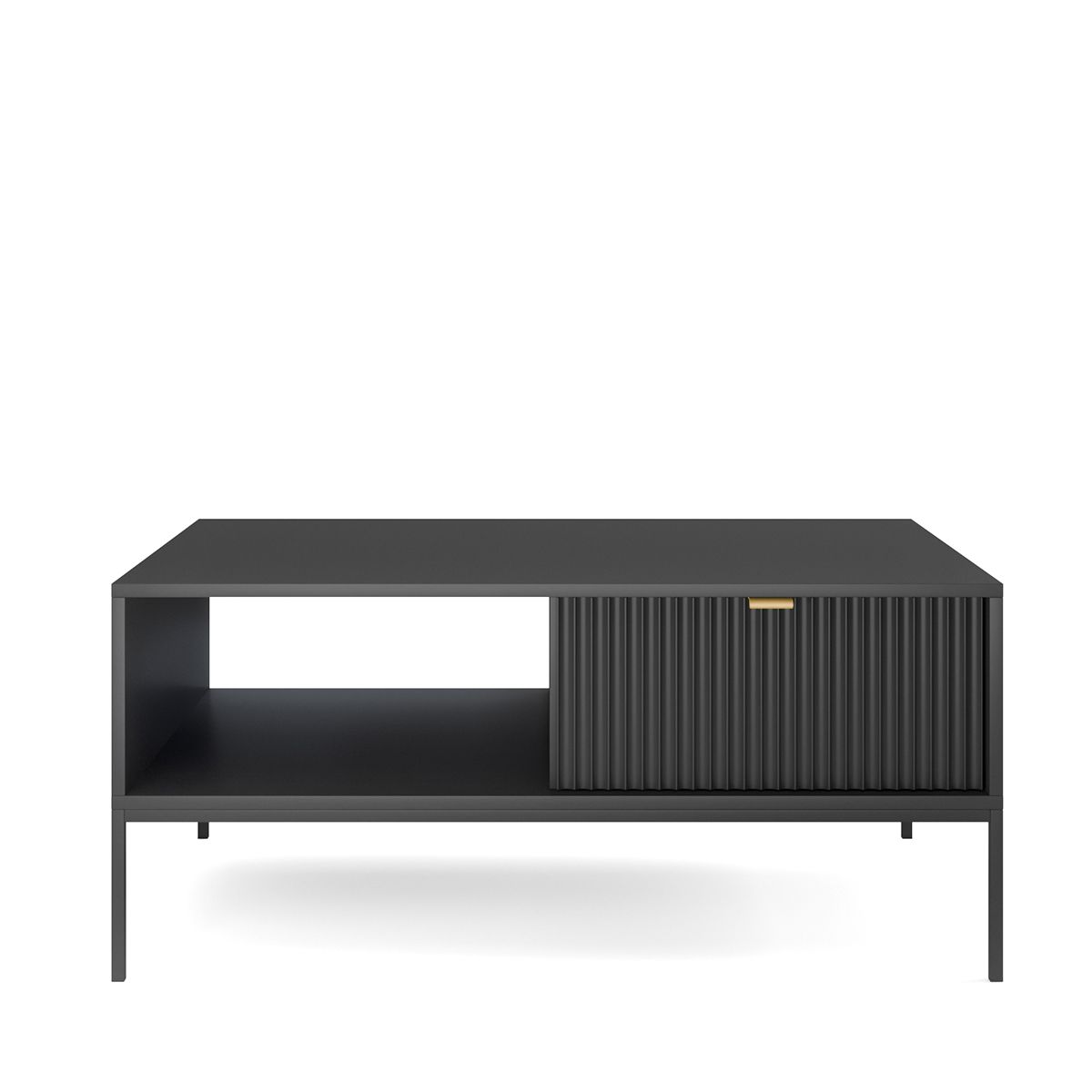 NV kafijas galdiņš melns 104x48x68 cm - N1 Home