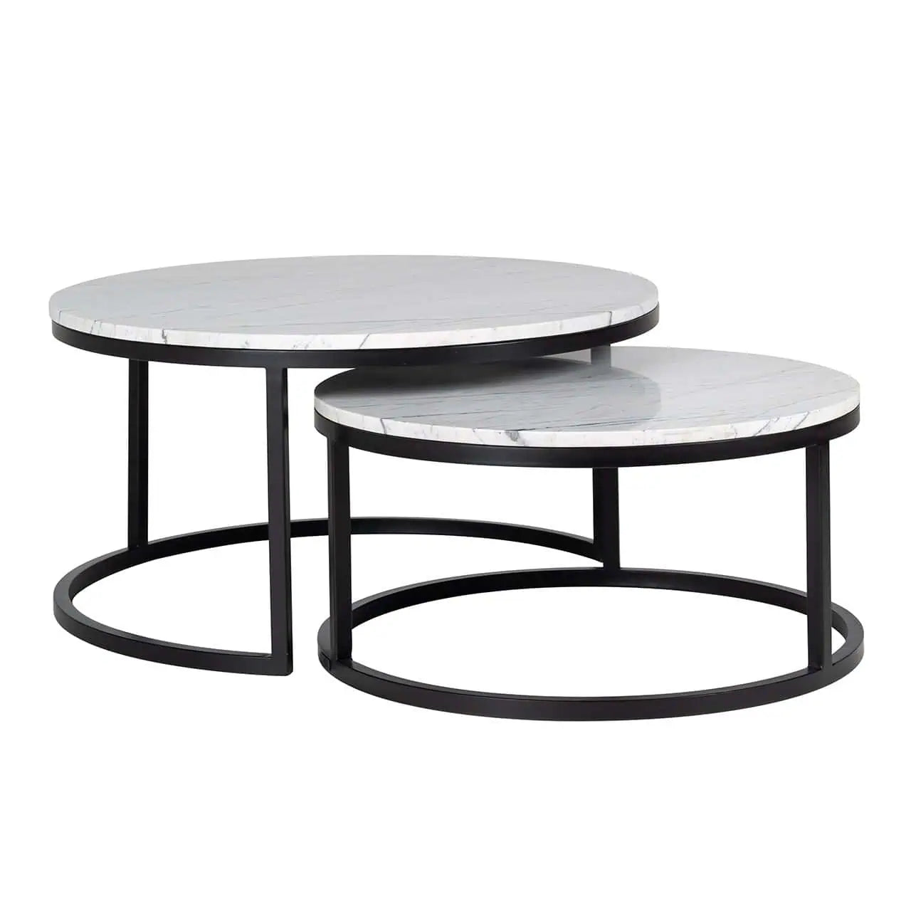 Lexington kafijas galdiņu komplekts, 2 gab. Richmond Interiors 46/91/91 cm balts - N1 Home