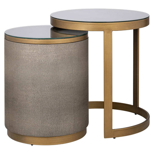 Комплект столиков Bloomville 2 шт. Richmond Interiors 55/50/50 см золото