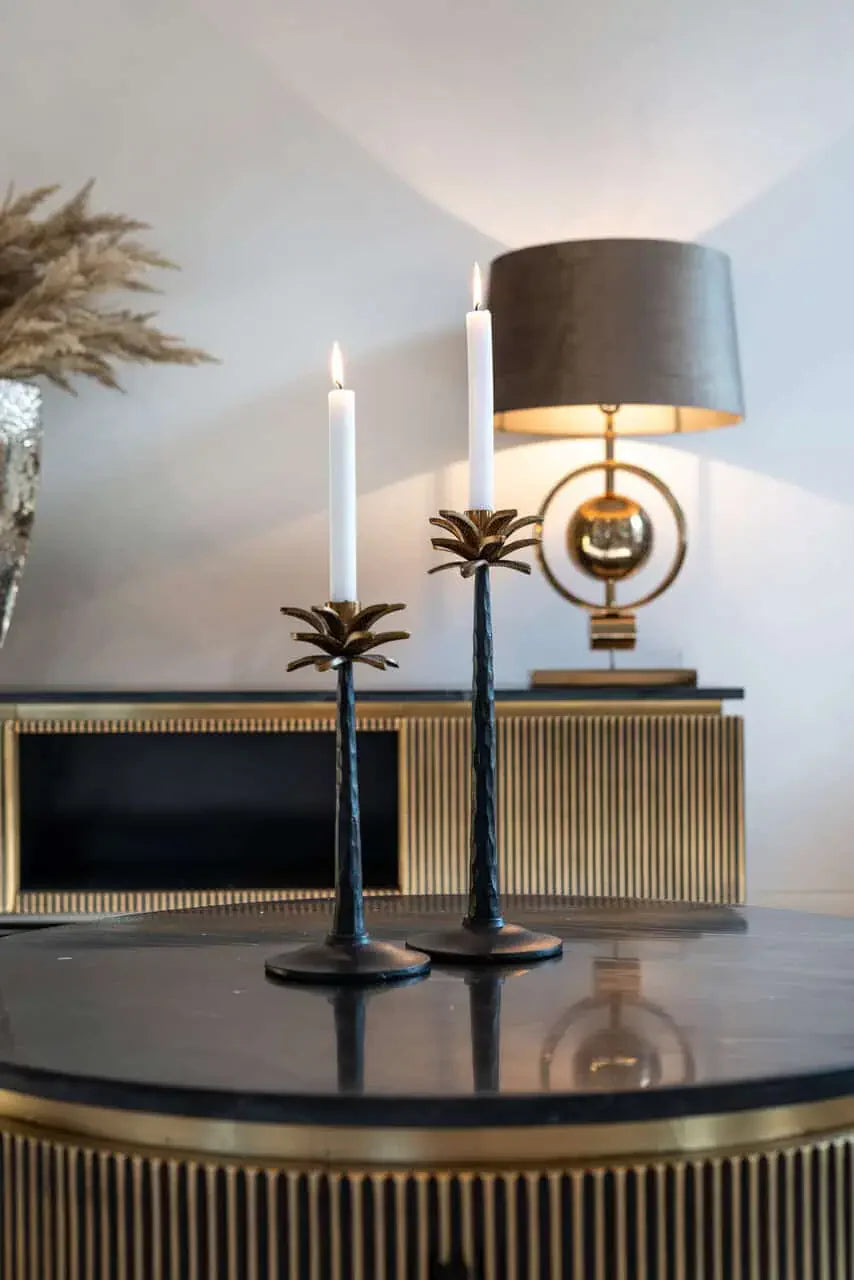 TV skapis Ironville ar 2 durvīm Richmond Interiors 50/170/40 cm zelts - N1 Home