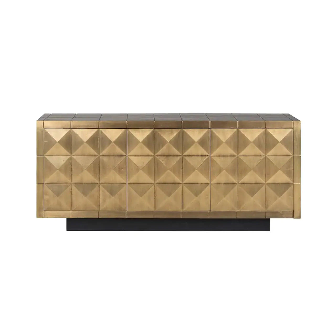 Kumode Collada 3-durvju Richmond Interiors 77/180/45 cm birstēts zelts - N1 Home