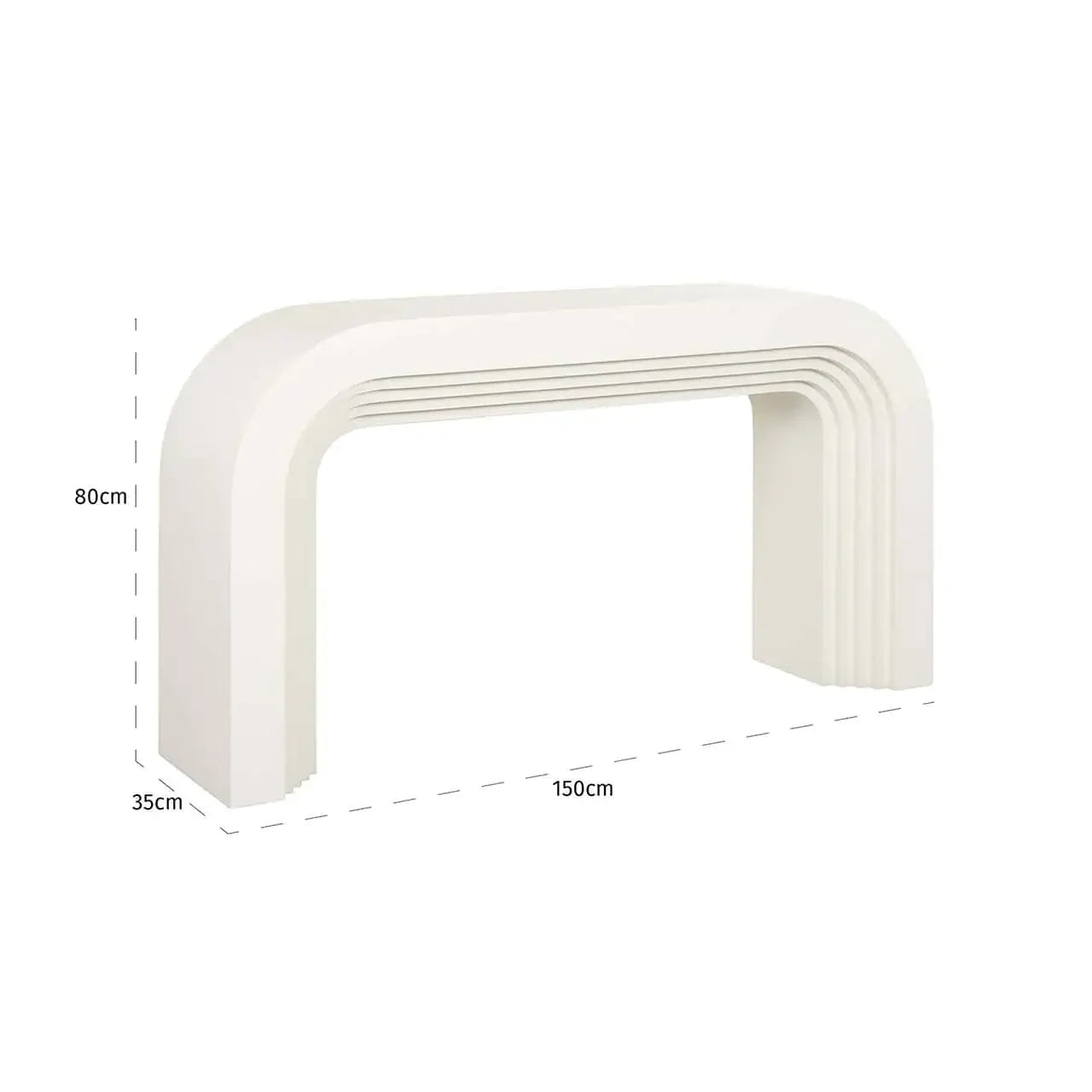 Konsole Rainbow Richmond Interiors 80/150/35 cm balts