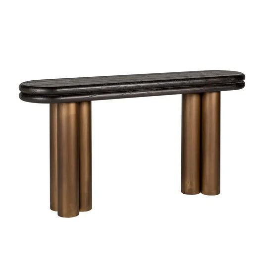 Консоль Makaron Richmond Interiors 85/160/38 см черный рустикальный