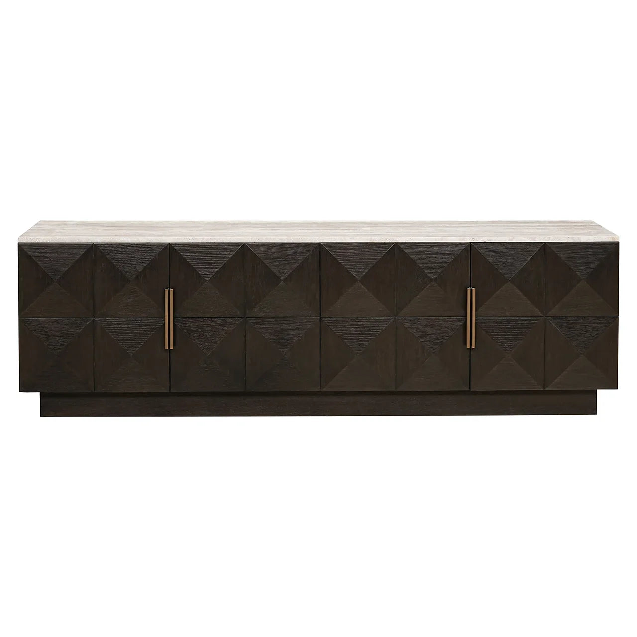 TV skapis Claremont ar 4 durvīm Richmond Interiors 63/196/44 cm brūns - N1 Home