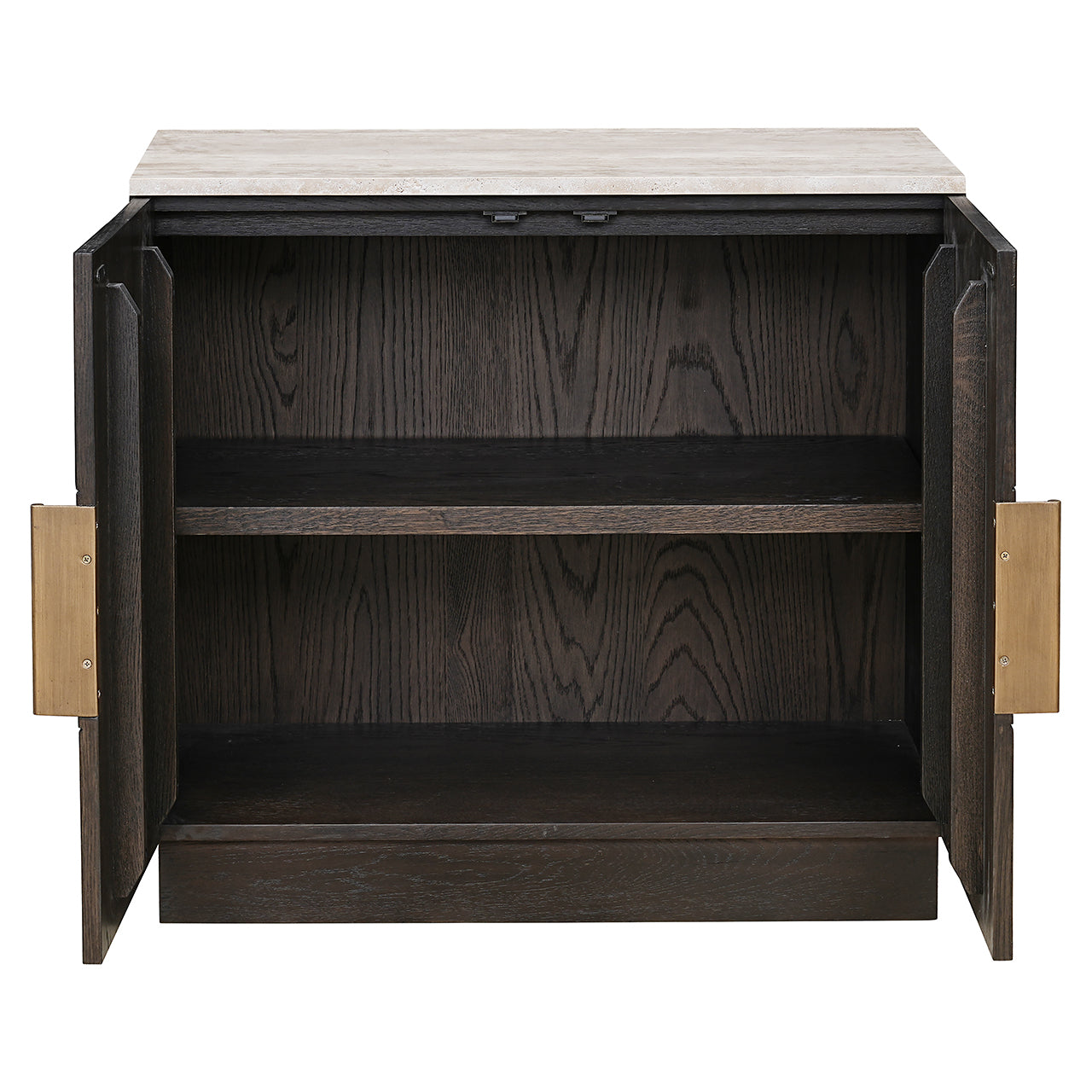 Kumode Claremont ar 2 durvīm Richmond Interiors 78/85/44 cm brūns - N1 Home