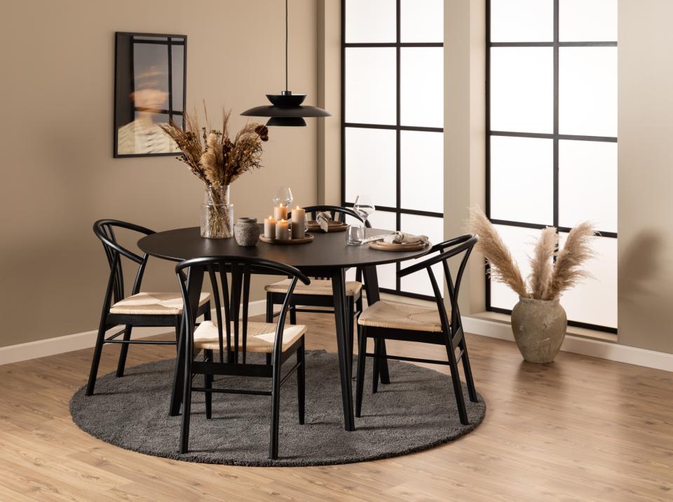 Krēsls Iyo 54/54/83 cm melns - N1 Home