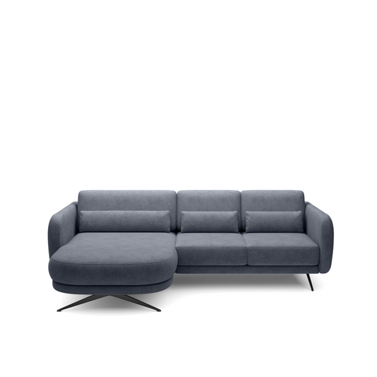 Dīvāns ALLURE 260/177/111 tumši pelēks