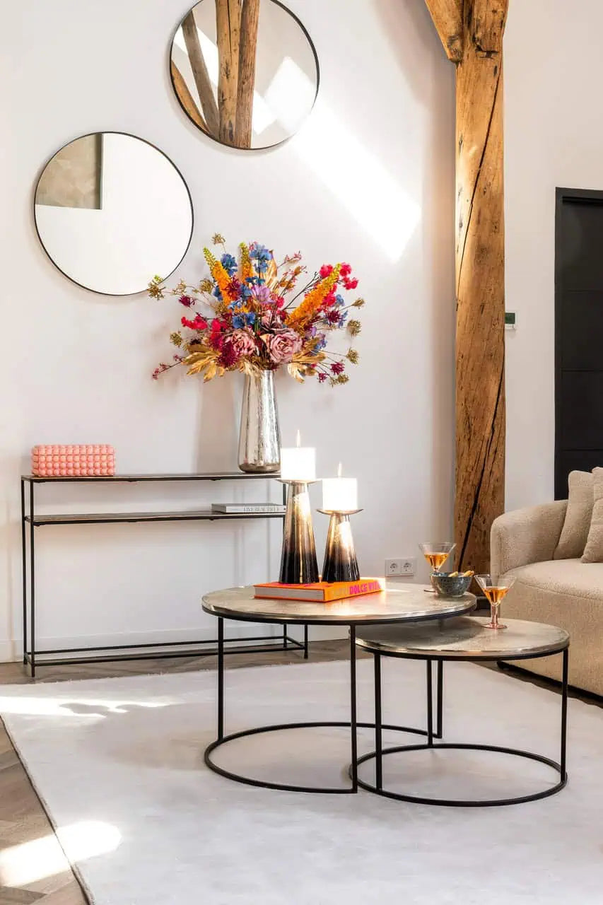 Консоль Chandon Richmond Interiors 80/119/30 см шампанское золото