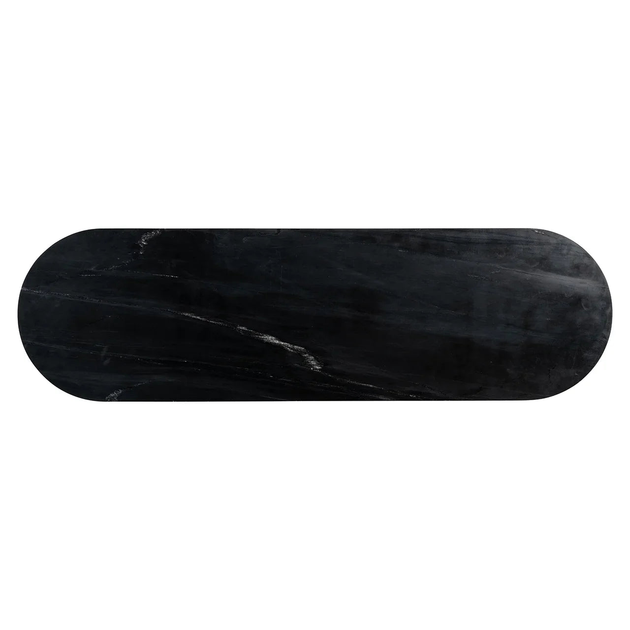 Konsole Maddox Richmond Interiors 75/130/38 cm melns/zelts - N1 Home