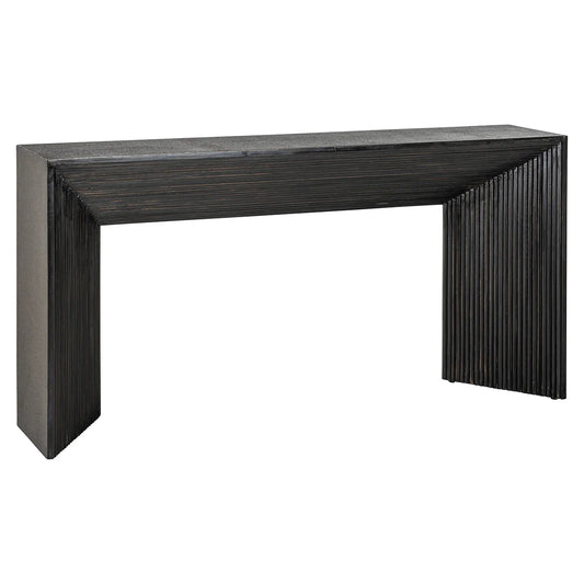 Konsole Gizen Richmond Interiors 81/160/35 cm melns/zelts - N1 Home