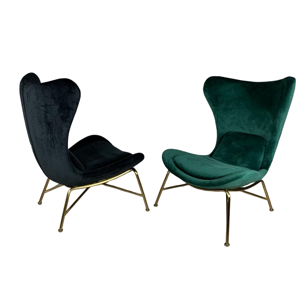 Krēsls Dot Design Varde samta 78x98x43 cm melns - N1 Home