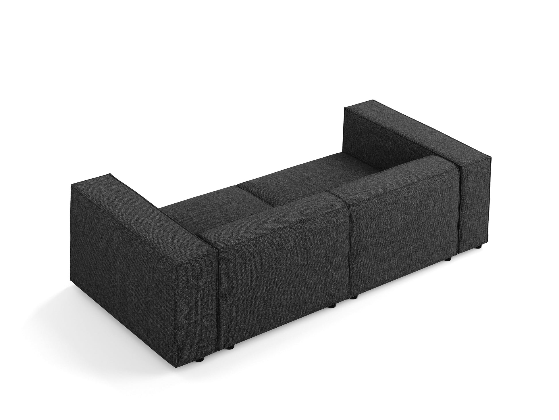 Dīvāns Cosmopolitan Design Arendal 204x102x70 cm melns - N1 Home