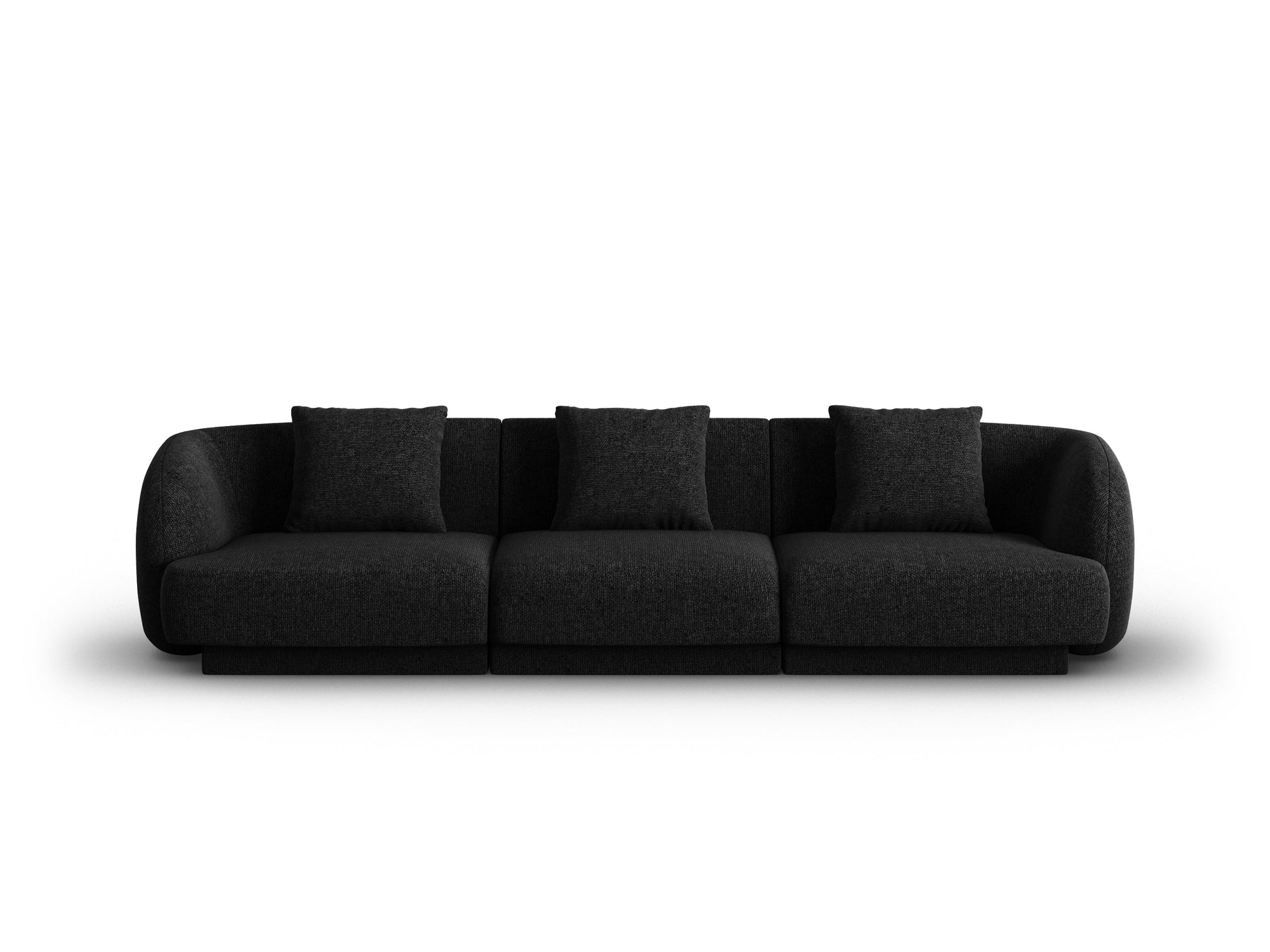 Dīvāns Cosmopolitan Design Tulum 259x85x74 cm melns - N1 Home