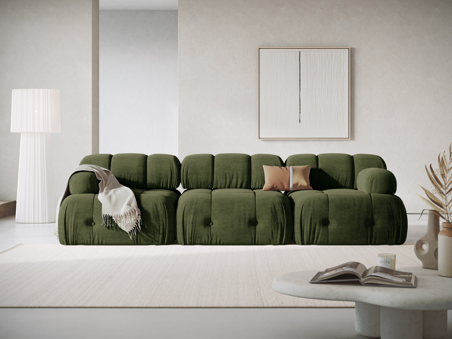 Dīvāns Cosmopolitan Design Ferento 288x96x71 cm gaiši zils - N1 Home