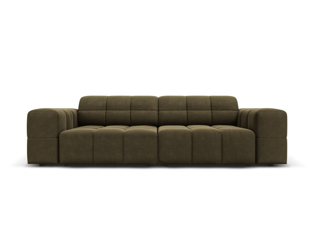 Dīvāns "Chicago" Cosmopolitan Design 204/102/70 cm brūns/zaļš Blu 77 - N1 Home