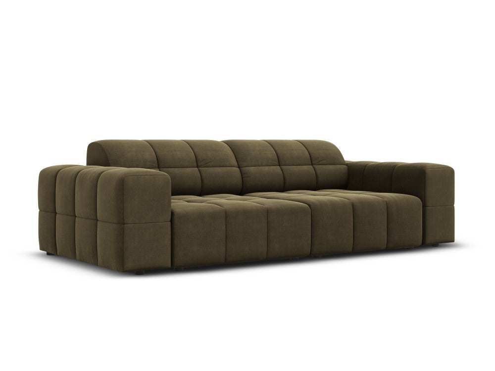 Dīvāns "Chicago" Cosmopolitan Design 204/102/70 cm brūns/zaļš Blu 77 - N1 Home