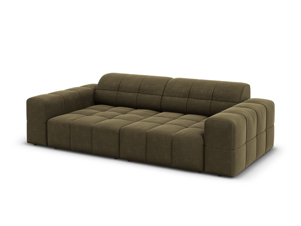 Dīvāns "Chicago" Cosmopolitan Design 204/102/70 cm brūns/zaļš Blu 77 - N1 Home