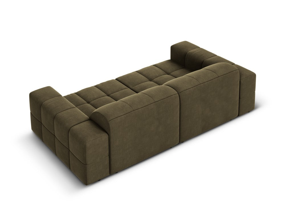 Dīvāns "Chicago" Cosmopolitan Design 204/102/70 cm brūns/zaļš Blu 77 - N1 Home